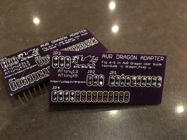 OSH Park AVR Dragon boards